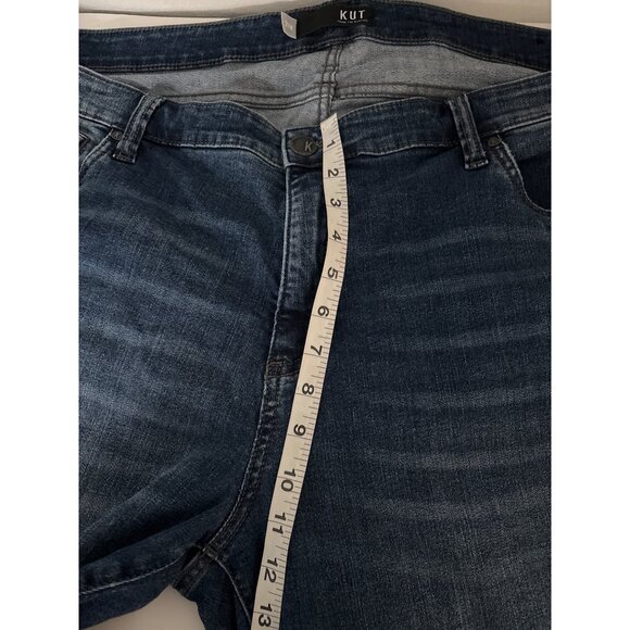 Kut from the Kloth Jeans Plus 20W Boyfriend Distressed Blue Denim Stretch Casual - Picture 8 of 15